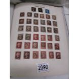 A good album of stamps including Victorian, 2 penny blacks, 6 two penny blues, many penny reds etc.,