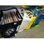 4 large bags of LP records