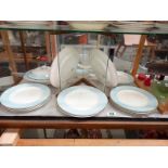 A quantity of pale blue Weatherby plates, tureens & a gravy boat