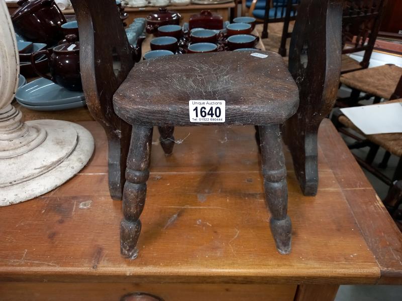 An old 4 legged stool