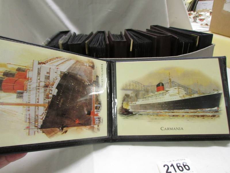 Nine small albums of good postcards including ships, topography etc., - Image 3 of 11