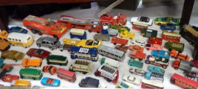 A selection of old Dinky & other toy cars etc.