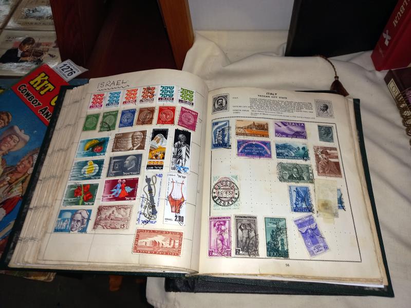 5 old stamp albums with stamps - Image 12 of 16