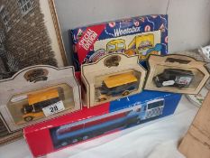 A collection of die cast including Days Gone, Esso & a Weetabix Corgi collection