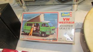 A Revell camper van kit in box.