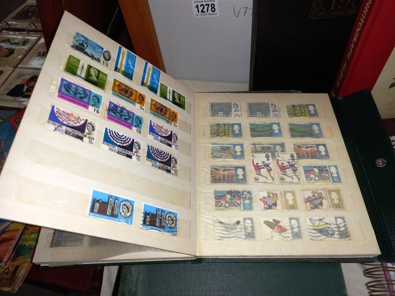 5 old stamp albums with stamps - Image 7 of 16