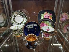 A Royal Albert Provincial Flowers cup & Saucer, a Limoges cup & saucer and a Windsor bone china