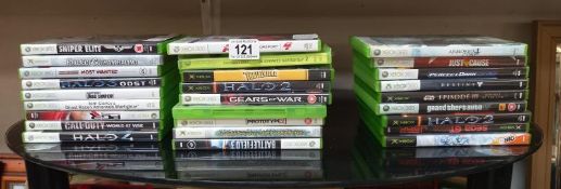 A quantity of Xbox 360 games