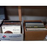 2 boxes of LP records (some in box sets)