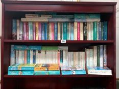 2 shelves of romantic novels (Paperback and a few hardbacks) by Maeve Binchy, Catherine Cookson,