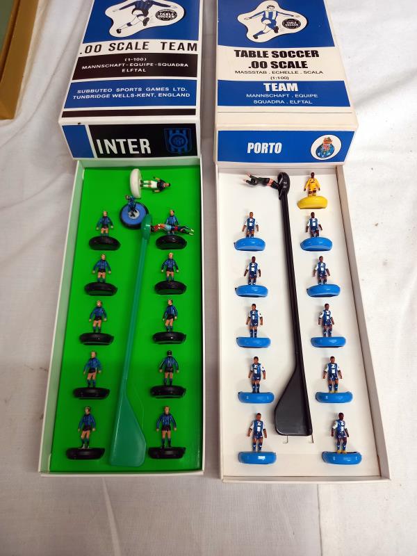 8 boxed table soccer (Subbuteo) teams including Club Brugge, Porto, El Salvador - Image 2 of 5