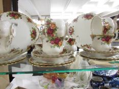 A 23 piece Royal Albert Old Country Roses tea set. COLLECT ONLY.