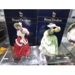 Two boxed Royal Doulton figurines - Christmas Morn HN1992 and Buttercup HN2309.
