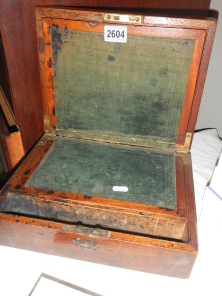 A Victorian writing box.