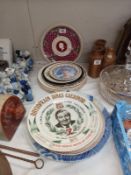 Some decorative collectors plates, royals, birds, flowers, etc.