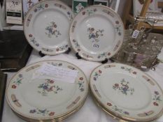 A collection of 12 early 20th century Bridgwood Pottery plates made for Tottenham House, London.