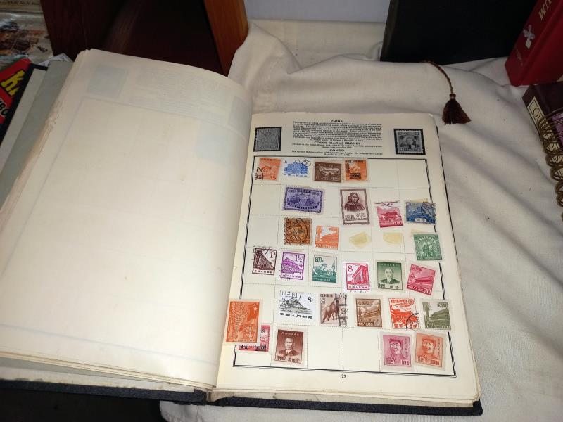 5 old stamp albums with stamps - Image 14 of 16