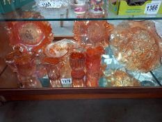 A quantity of carnival glass. Collect Only.