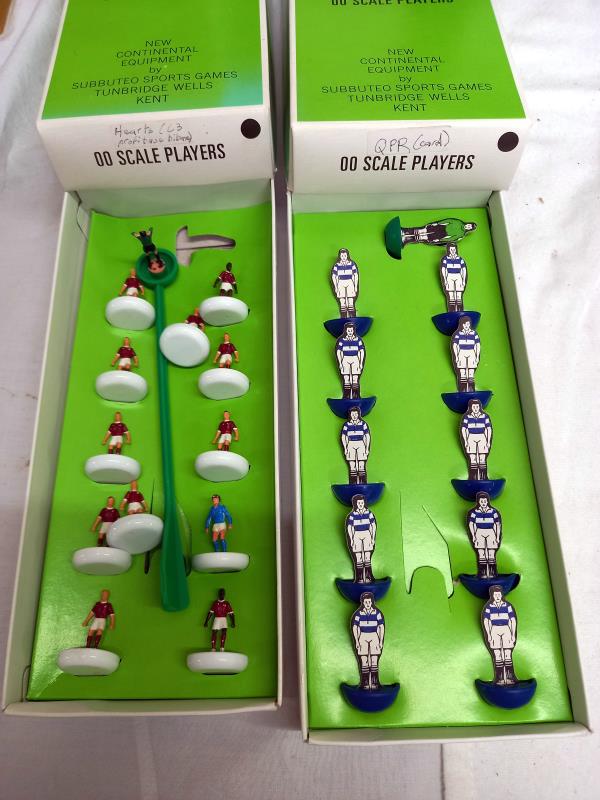 8 UK boxed Subbuteo teams including Darlington, Leeds, including QPR card and Motherwell card - Image 4 of 5