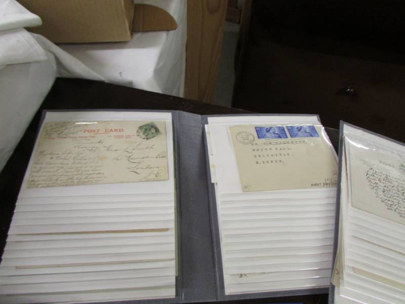 A collection of letters/postcards in five albums, mainly early 20th century. - Image 2 of 4