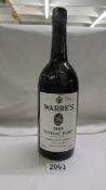 A bottle of Warre's 1985 vintage port.