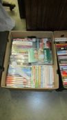 Box of DVDs – Over 60 almost brand new – DVDs of classic British TV and film comedies,