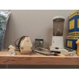 2 retro electrical kitchen appliances and kitchen utensils