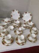 Forty pieces of Royal Albert Old Country Roses tea and dinner ware, COLLECT ONLY.