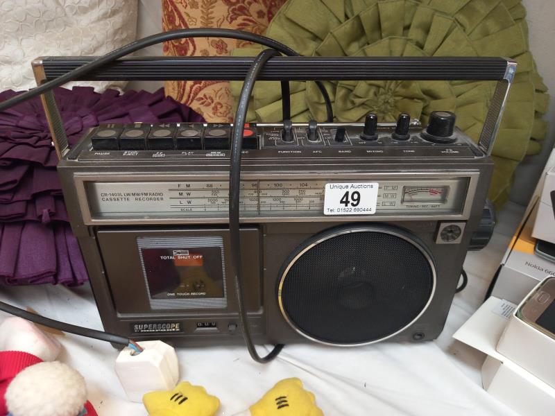 A Marantz 'Superscope' cassette radio (model CR-1403L)