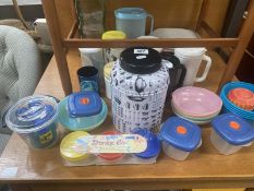 A mixed lot of tupperware and kitchenalia etc
