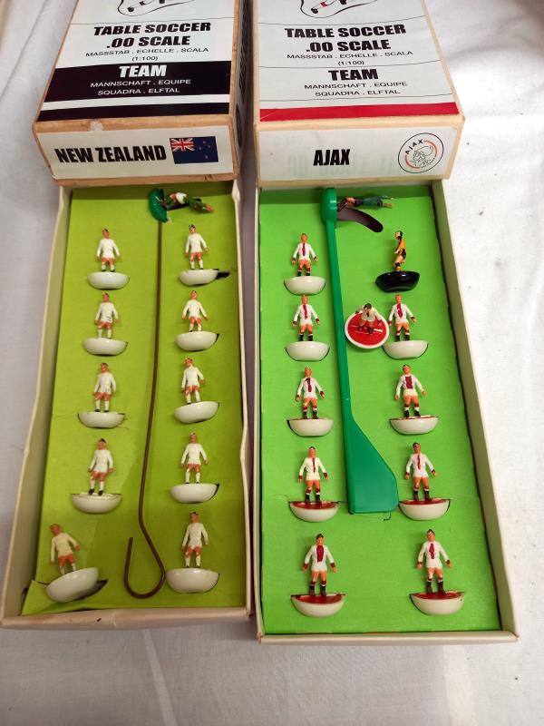 10 boxes table soccer (Subbuteo) teams including New Zealand, Ajax, Peru - Image 2 of 6