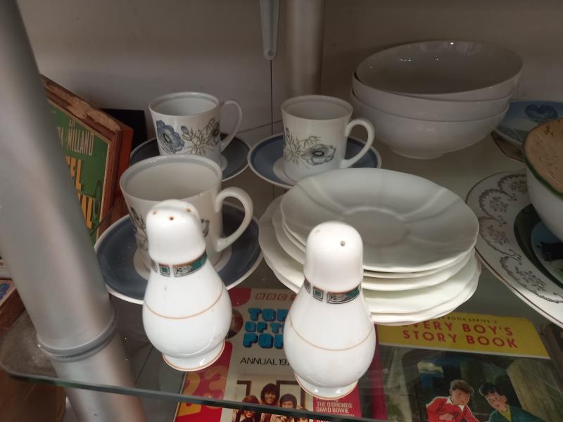A quantity of porcelain items including plates, cups, bowl, salt & pepper etc. - Image 2 of 3