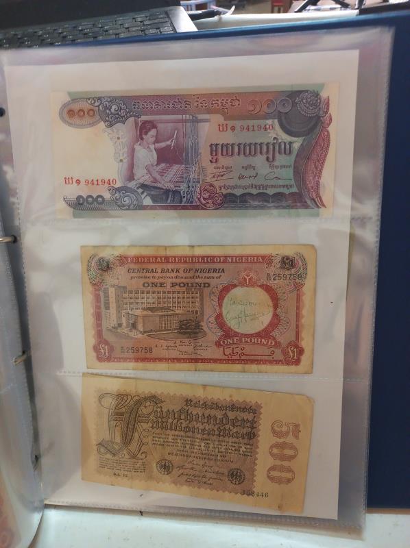 An album of approximately 86 world bank notes. - Image 24 of 26