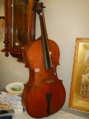 A Nicolas Lupot labelled Cello with bow, dated 1798 A/F COLLECT ONLY.