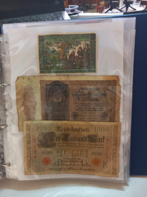 An album of approximately 86 world bank notes. - Image 9 of 26