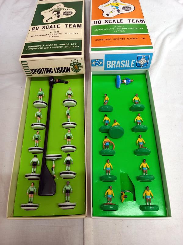 10 boxed subbuteo teams mainly European international including Mexico, Spain, Brasil, Velez - Image 6 of 6