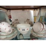 A quantity of Royal Stuart Rose china tea ware and rose china etc