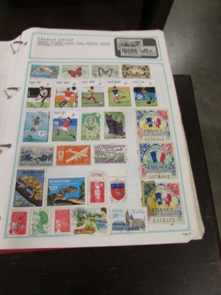 A collection of world stamps in five albums. - Image 6 of 11