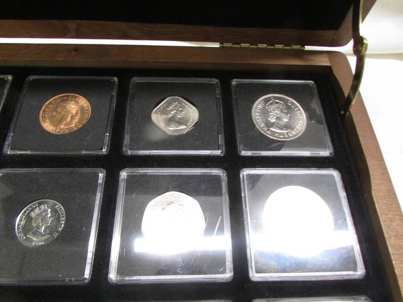 A cased collection of uncirculates/proof Elizabeth II commonwealth coins. - Image 2 of 5