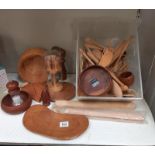 Some wooden kitchen items