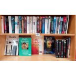 Some Ruth Rendell novels ( 2 shelves paperbacks and hardbacks)