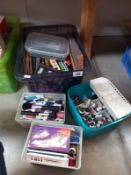 A quantity of artist items including brushes and paints etc.