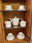 A Royal Worcester Sahara Tea Set for 4 (3 shelves)