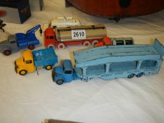 A collection of Dinky commercial vehicles, Bedford, Roden etc.,