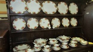 Approximately 40 pieces of Royal Albert Old Country roses tea and dinner ware, COLLECT ONLY.