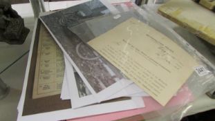 An interesting collection of early 20th century automobile ephemera inc. original speeding ticket,