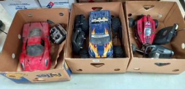 3 remote controlled cars COLLECT ONLY