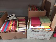 2 boxes of old books/annuals.