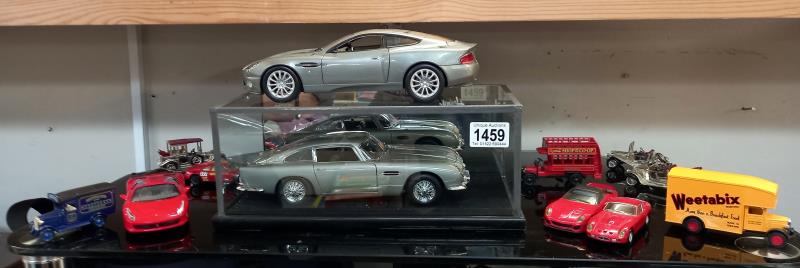 A quantity of diecast including autoart James Bond Aston Martin & Matchbox yesteryear