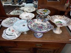 A good quantity of Victorian cake stands and Tazzas.